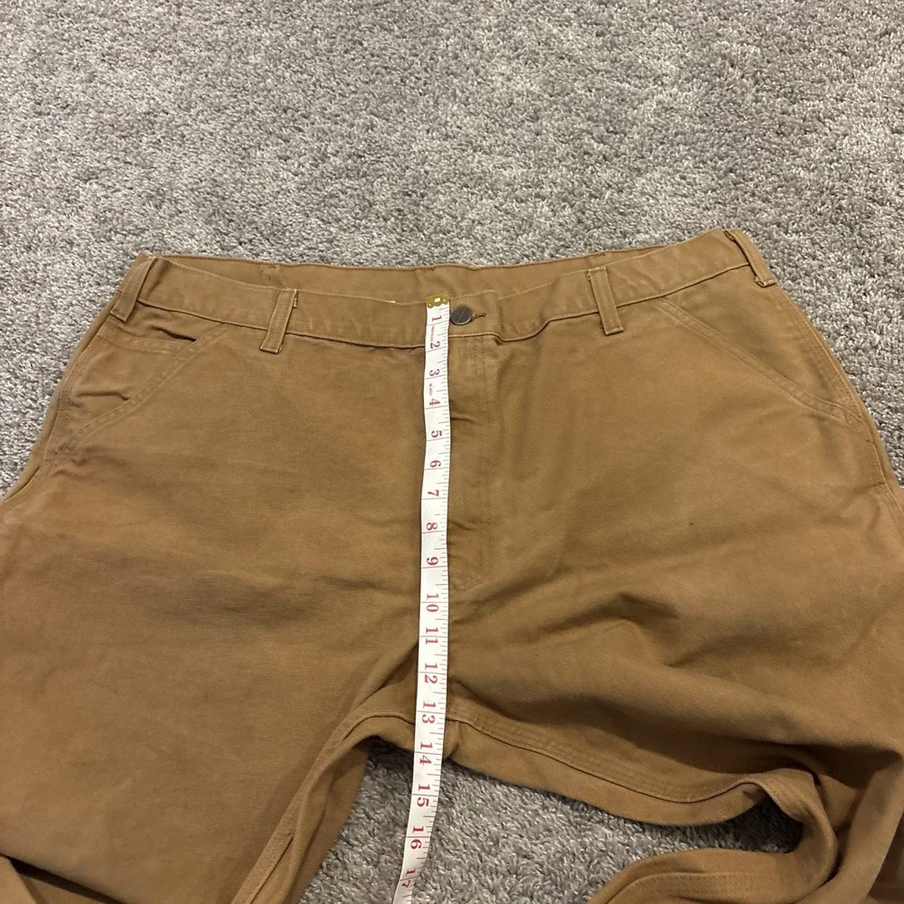 CARHARTT Mens Original Dungaree Fit Canvas Carpenter Work Pant Brown 42x30 Boot